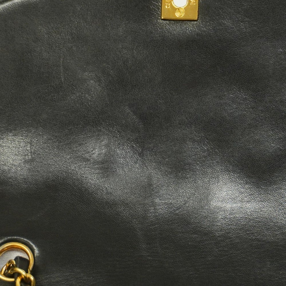 Chanel Shoulder Bag Diana Chain Lambskin Black Women's - Picture 10 of 15